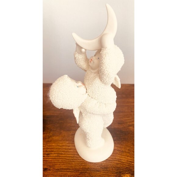 Department 56 Snowbabies Angels "Reach For The Moon" Figurine 6 Inch High - Picture 8 of 11
